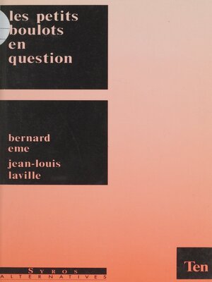cover image of Les petits boulots en question